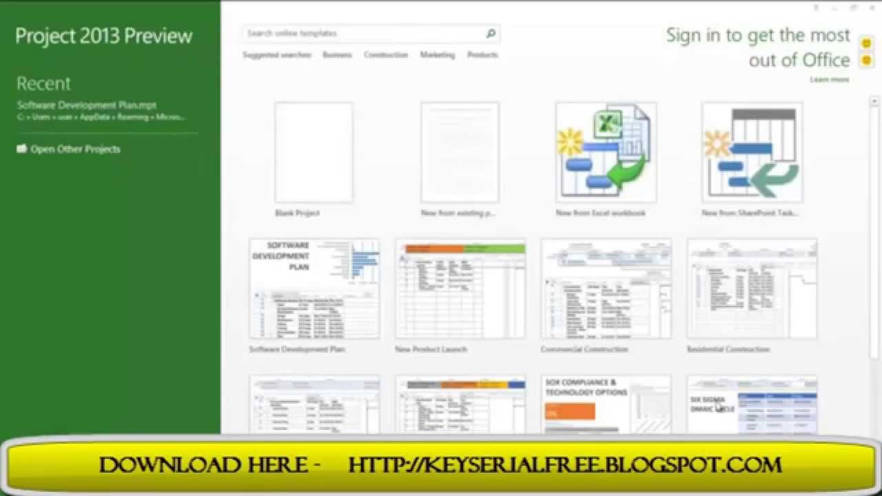 Microsoft project 2013 60 day free trial